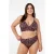 Zizzi high waist brazilian bikinibroekje CAANNE bruin