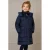 Le Chic gewatteerde winterjas – donkerblauw