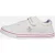 Penguin Junior Rainbow Canvas Meisjes Witte/Lila Sneakers