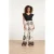 Smashed Lemon 24056 lang flowy broek met ornamentprint |