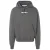 Gebroken witte teddy arrow skate-fit staalgrijze hoodie