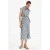 Mango gestreepte blousejurk – blauw