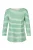 Caroline Tensen Oxford Streep Top Wit / Groen