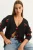 V-hals Fruit Geborduurde Brei Cardigan