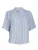 Peppercorn Blouse ‘Hailey’  lichtblauw / zilver / wit