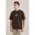 WE Fashion Blue Ridge relaxed T-shirt donkerbruin
