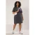 Trendyol Curve Dames Grijs Effen Kort / Mini Kort Casual T-shirt Jurk Grote maten Jurk