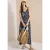 Maxijurk met V-hals en print