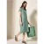 Cecil Dames Jacquard jurk in Groen
