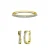 Glamour Criss Parures – Goud en Kristal