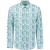 No Excess Shirt allover printed with linen seablue