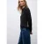 Street One Dames Overhemd blouse met leo details in Zwart