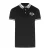 Love Moschino Poloshirt Met Dubbele Kraag En Love-logo, Zwart