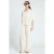 Spooq the label wide leg high waist gebloemde broek ecru