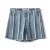 Sofie Schnoor regular waist gestreepte short light blue denim