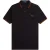 Fred Perry Whisky Brown Twin Tipped Collar Zwart Poloshirt