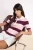 TRENDYOLMİLLA Dames Roze Gestreept Kort Getailleerd Blouses