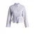 Yest Curve gestreepte blouse met ceintuur Plus Size – blauw