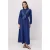Trendyol Modest Dames Donkerblauw Effen Maxi Lang Casual Blousejurk Modest Jurken