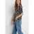 Street One Dames Shirt met ronde hals en trekkoord in Zwart