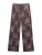 Pull&Bear Broek ‘HIBISCUS’  chocoladebruin / lila / aubergine / wit