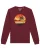 Watapparel Sweatshirt ‘ Sunset on palm beach ‘  gemengde kleuren / bourgogne