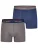 Happy Shorts Boxershorts ‘ Jersey ‘  donkerblauw / grijs