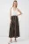 Hoge Taille Paisley Midi A-Lijn Rok