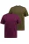 JP1880 Shirt  olijfgroen / aubergine