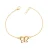 Orphelia ‘Butterfly’ Dames 925 Sterling Zilveren Armband – Goud ZA-7074/1
