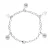 Breloque armband zwarte cultuurcultuur kralen en kristallen preciosa zilver 925