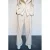 Mango straight leg pantalon met plooien – beige