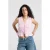 America Today top met peplum en smockwerk – lichtroze
