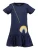 BLUE SEVEN Jurk  donkerblauw / geel / lila / oranje