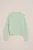 WE Fashion – Meisjes gebreid vest met structuur – Regular fit – Mintgroen –