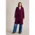White Stuff Kamila Velvet Coat Dark Plum