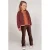 Jubel fluwelen flared broek City Chic – bruin
