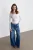 Lage Taille Wijde Pijpen Katoenen Denim Jeans