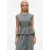 Karl Lagerfeld Flannel Top Medium Grey Melange