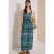 Cecil Dames Maxijurk met V-hals en print in Blauw