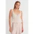 Getailleerde Korte Mouwloze Blouse met Strikfront