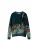 Desigual Trui  cyaan blauw / duifblauw / petrol / mandarijn