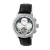 Heritor Automatische Aura Heren Semi-Skelet Leerband Horloge