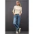 Street One Dames Jumper met kabelpatroon in Beige