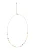IZIA Ketting  blauw / goud / rosa / rood