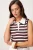 TRENDYOLMİLLA Dames Bruin Colorblock Mouwloos Getailleerd Blouses