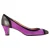 Marc Jacobs Ronde-Neus Pumps in Paarse Katoenvelours