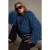 TRENDYOLMİLLA Dames Donkerblauw Effen Lang Oversized Winter Jassen