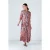 Maxi-jurk met print en knopen