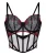 Hunkemöller Korset ‘Peonie’  rood / zwart